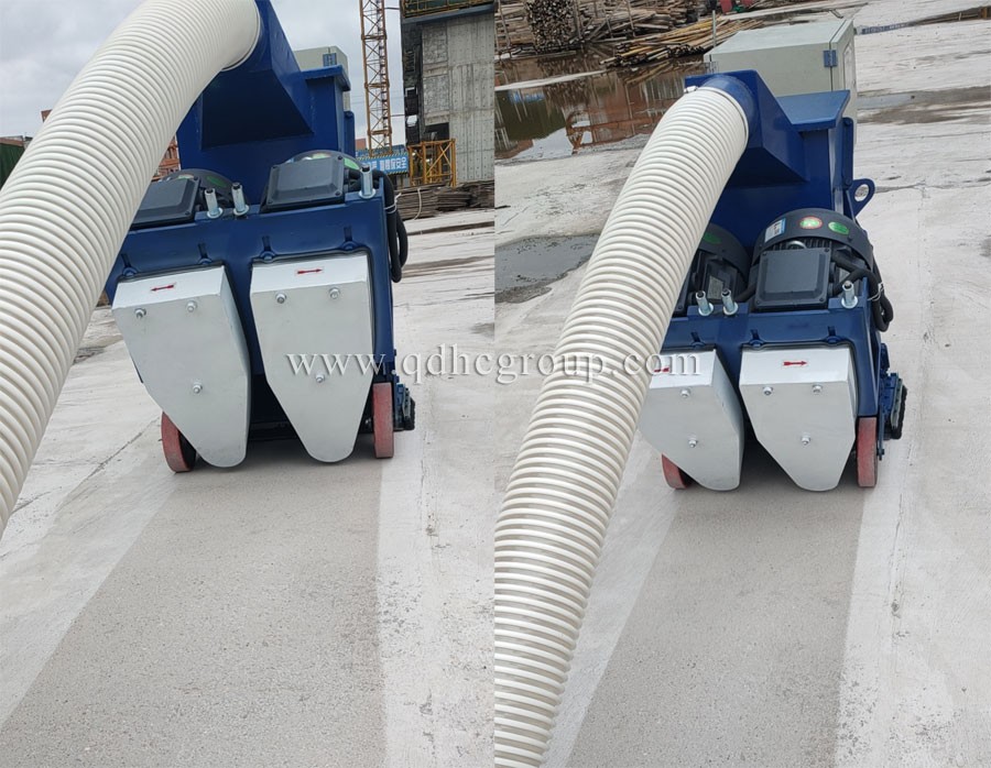 路面拋丸機(jī)施工效果圖