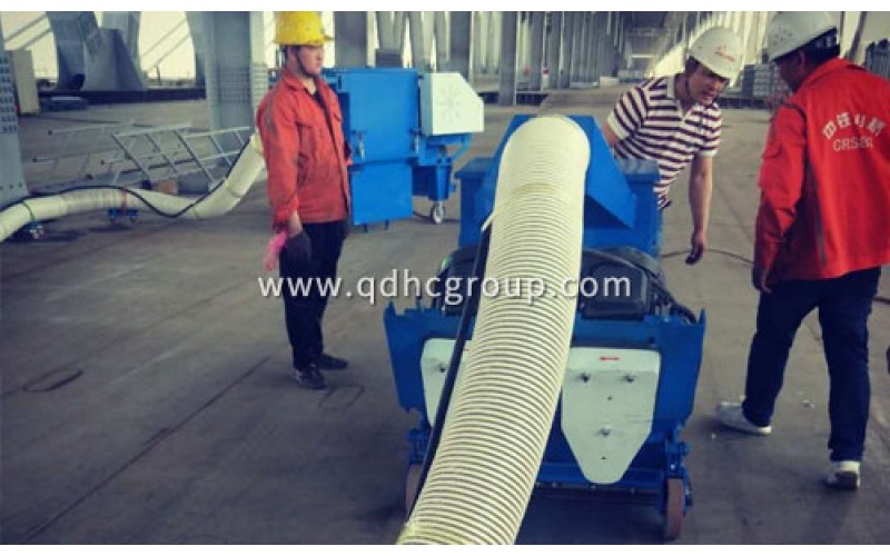 移動(dòng)式拋丸機(jī)在甲板，鋼橋面等地面的清理應(yīng)用